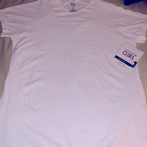 Athleta Girl XL/14 dry fit white shirt NWT